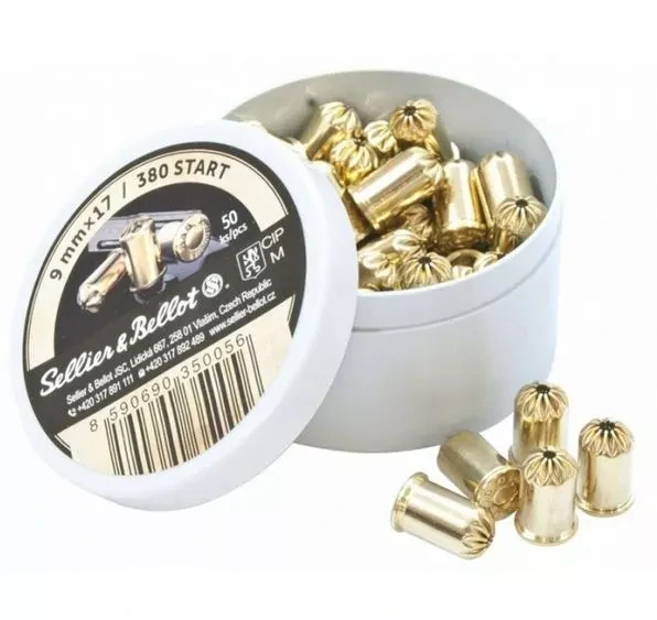 S&B, Startovací náboj 9 mm R Start, 380 R blanc