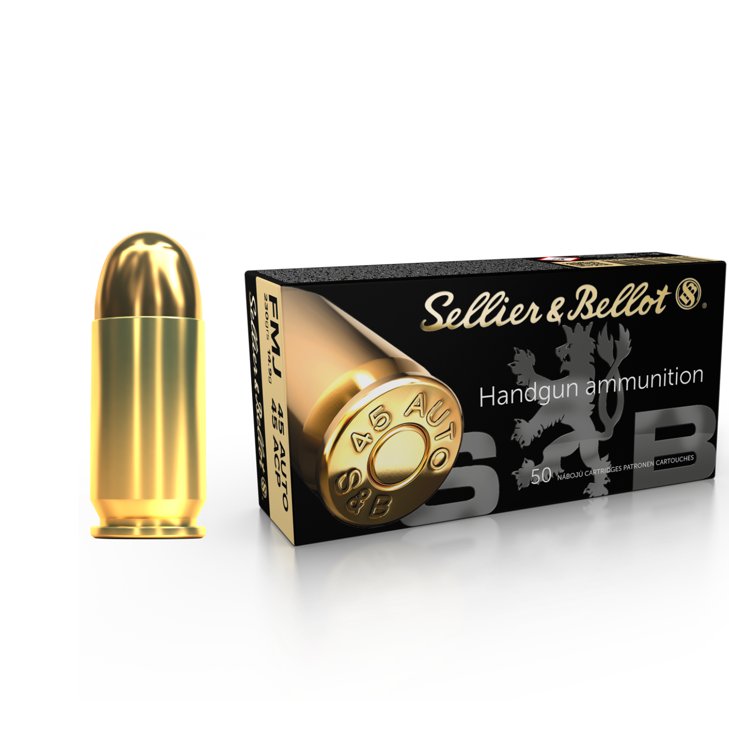 S&B, 45 AUTO/ACP FMJ 14,9 g / 230 gr