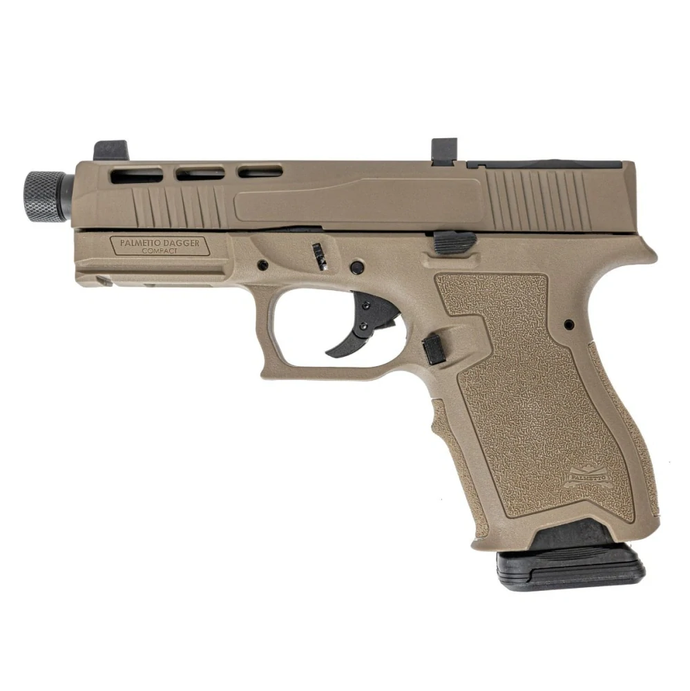 PSA Dagger Compact 9mm Pistol With SW2 Extreme Carry Cut RMR Slide & Threaded Barrel, FDE