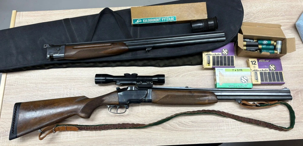 Kulobroková kozlice ZH 324 7x57R , 12/70 + svazek hlavní 12/70