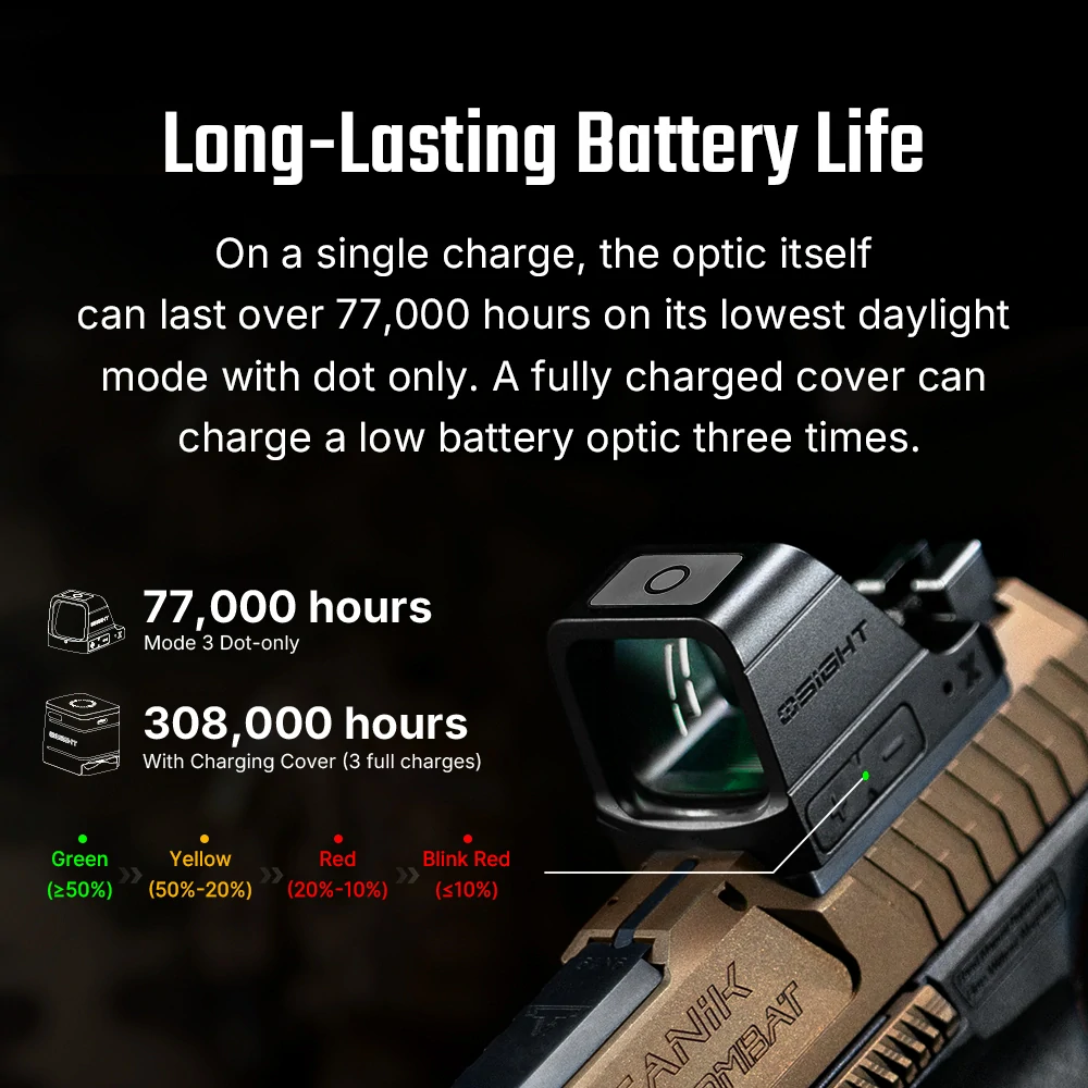 OLIGHT Osight X Green + Magnetický nabíjecí kryt