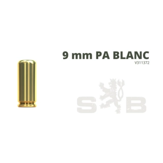 S&B, Startovací náboj, 9 mm PA Blanc